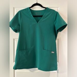 Figs Women's Top in Hunter Green